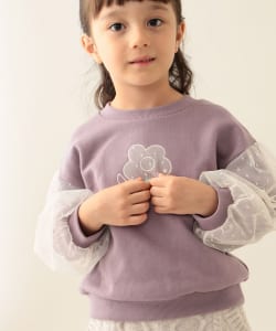 チュールスリーブ キラキラ スウェット 2025FW（90～140cm）