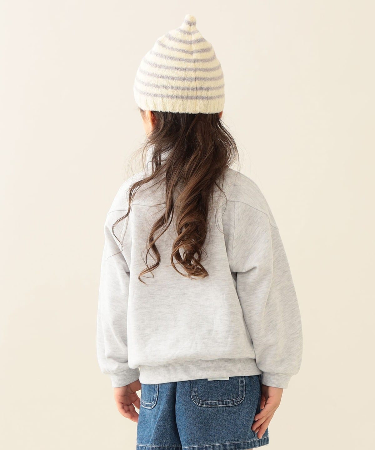 BEAMS mini（ビームス ミニ）ハーフジップ スウェット プルオーバー