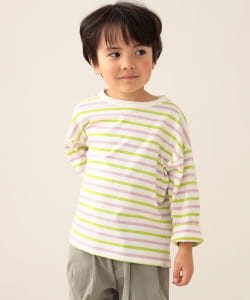 BEAMS mini / 童裝 條紋 長袖 T恤 24SS（90～150cm）