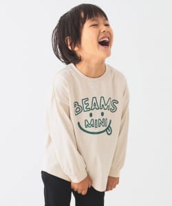 BEAMS mini / 童裝 SMILE BIG 長袖T恤 2024FW（90～150cm）