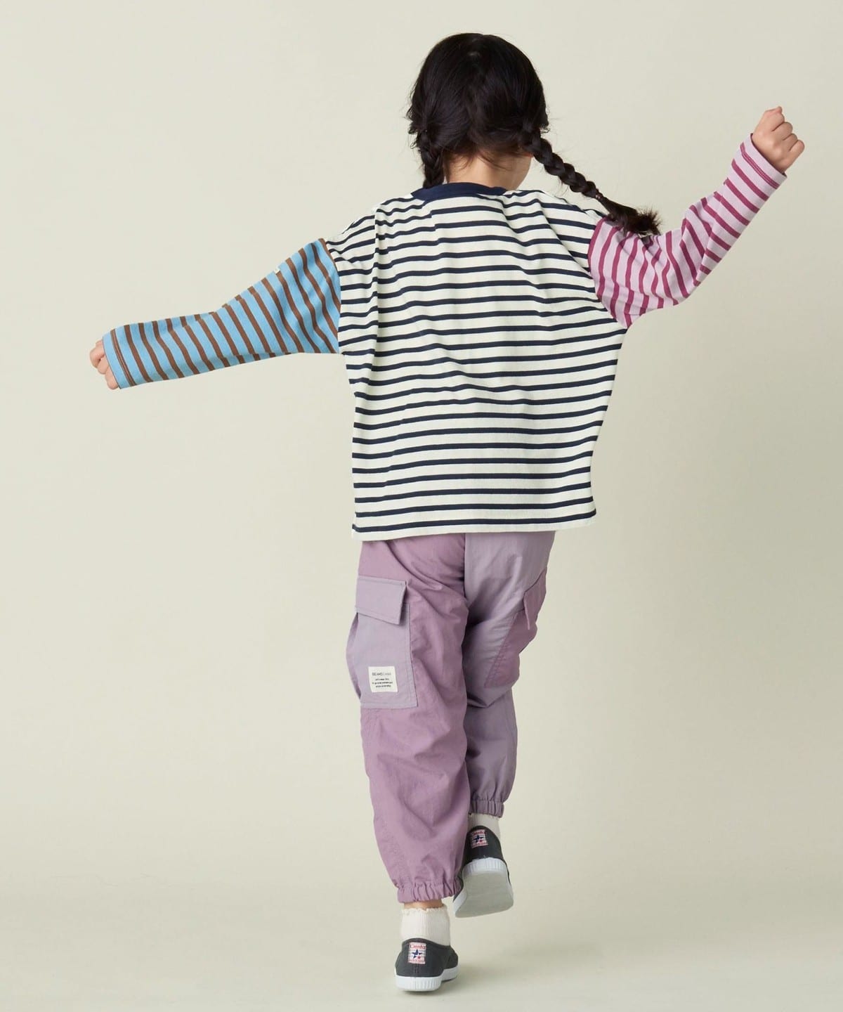 BEAMS mini（ビームス ミニ）ボーダー ロングスリーブ Tシャツ