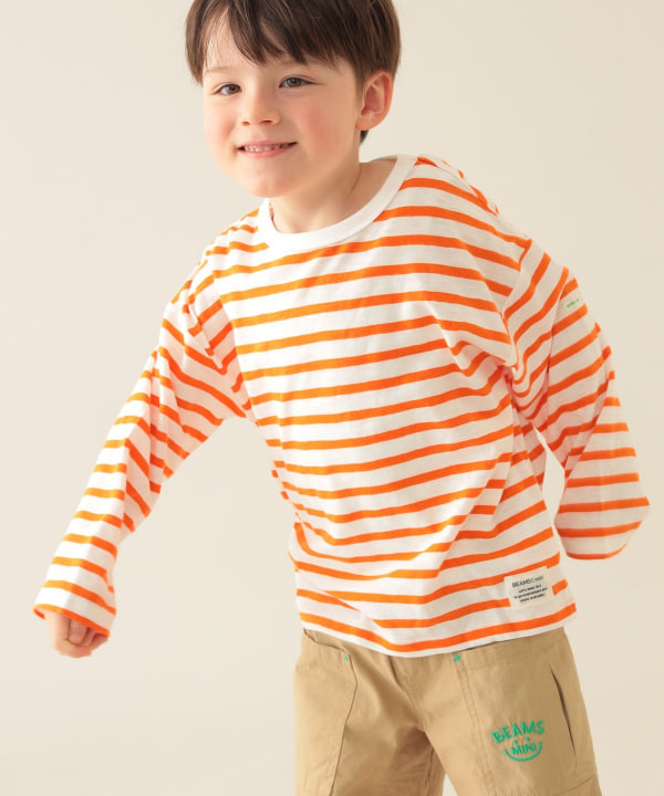 BEAMS mini(ビームス ミニ)カラフル ボーダー ロングスリーブ BEAMS mini(ビームス ミニ)カラフル ボーダー ロングスリーブ