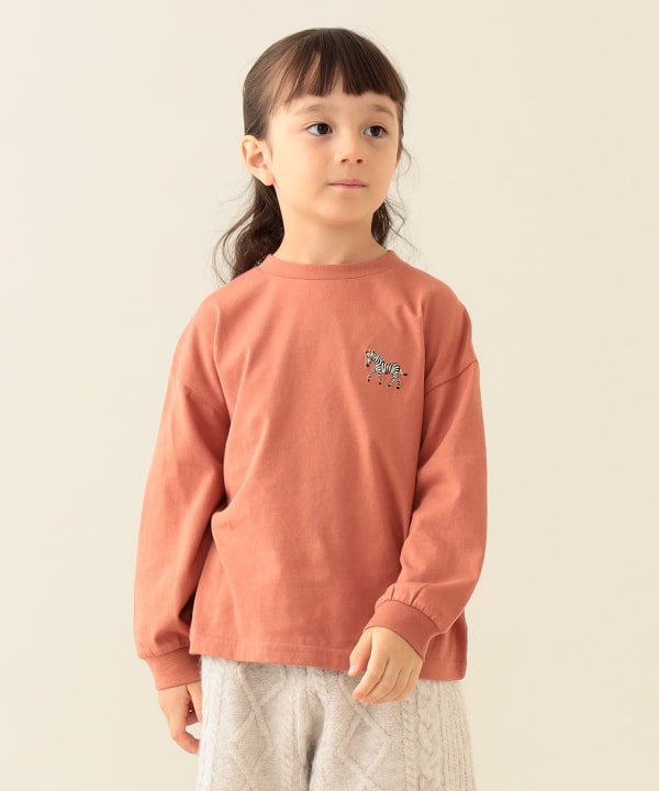 BEAMS mini（ビームス ミニ）アニマル HIP ロングスリーブ T