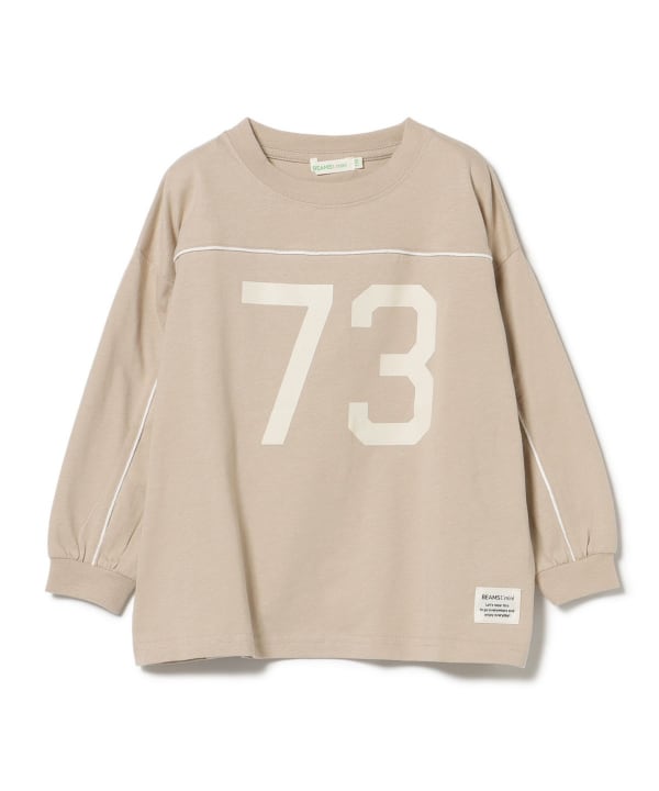BEAMS mini（ビームス ミニ）ナンバー ロゴ ロングスリーブ T