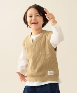 ニットベスト＆ロングスリーブ Tシャツ セット 2025FW（90～150cm）