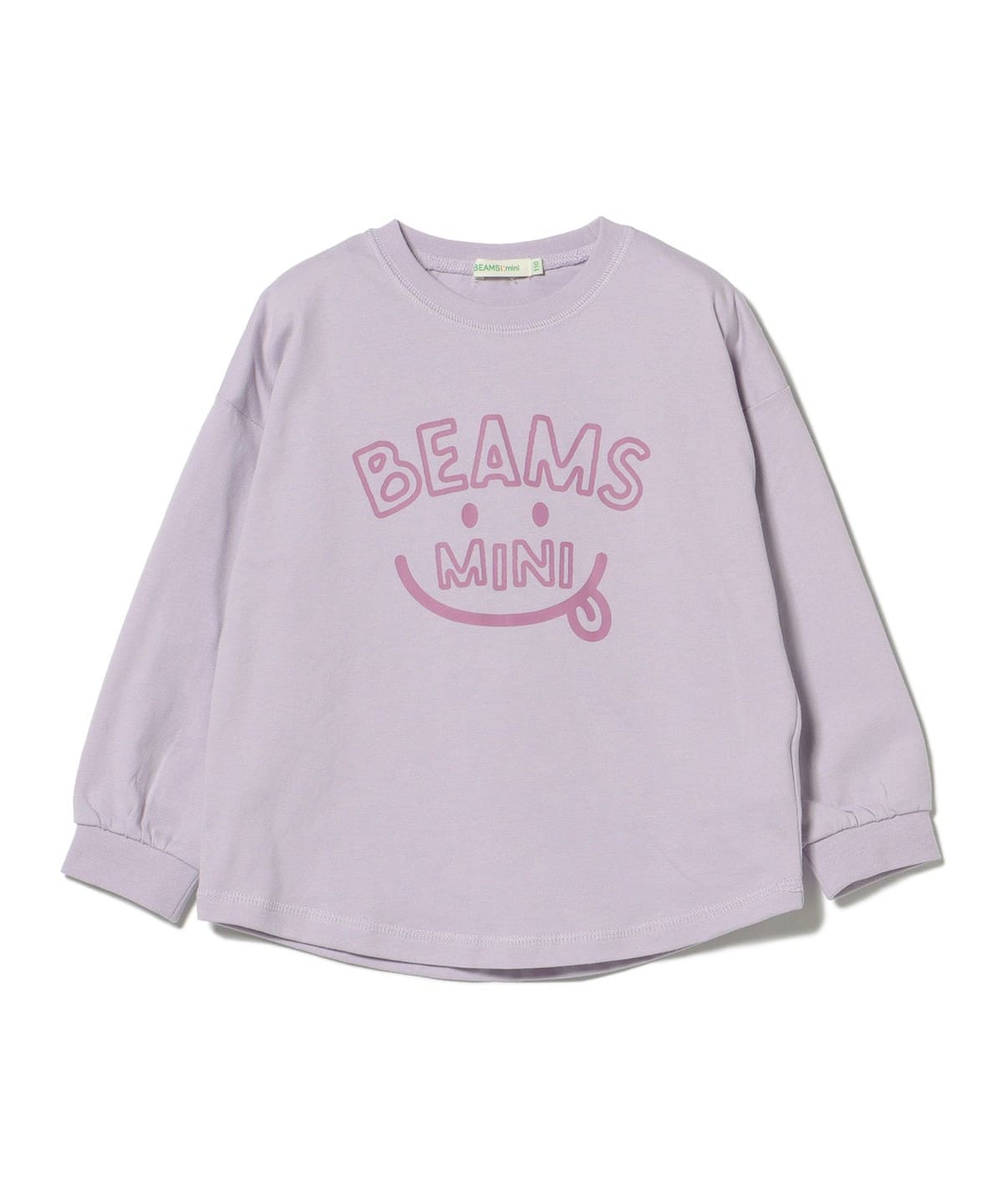 BEAMS mini（ビームス ミニ）スマイル ビッグ ロングスリーブ Tシャツ 
