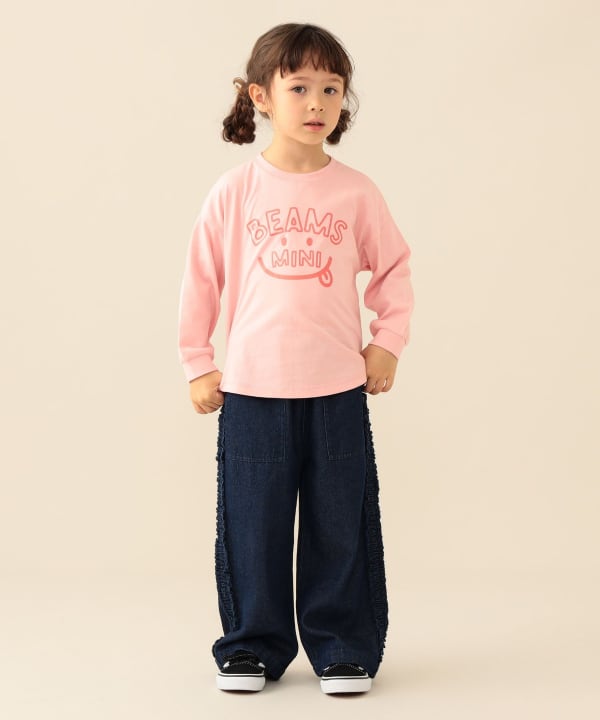 【10%OFFクーポン対象】スマイル ビッグ ロングスリーブ Tシャツ 2026FW（90～140cm）