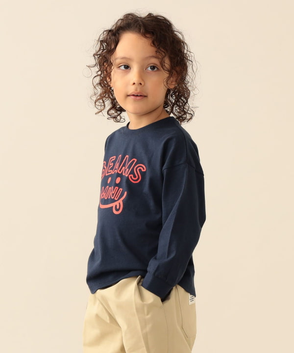 【10%OFFクーポン対象】スマイル ビッグ ロングスリーブ Tシャツ 2026FW（90～140cm）