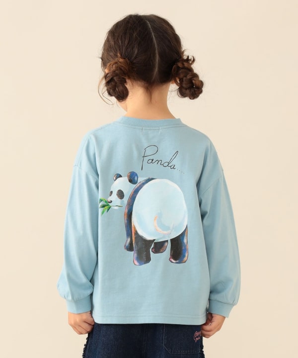 【10%OFFクーポン対象】アニマル HIP ロングTシャツ 2026FW（90～140cm） Model：H111（cm）Size：110