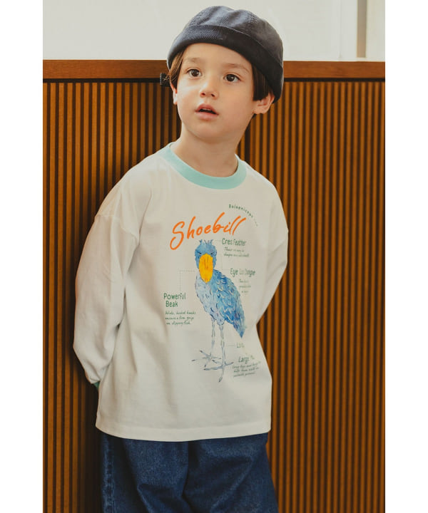 【COLLABORATION】那須どうぶつ王国・神戸どうぶつ王国 / 博士 ロングスリーブ Tシャツ 2026FW（100～140cm） Model：H110（cm）Size：110
