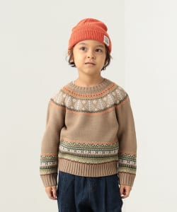 BEAMS mini / ノルディック ニット プルオーバー（90～150cm）