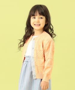 BEAMS mini / パッチワーク ニット カーディガン(90～150cm)