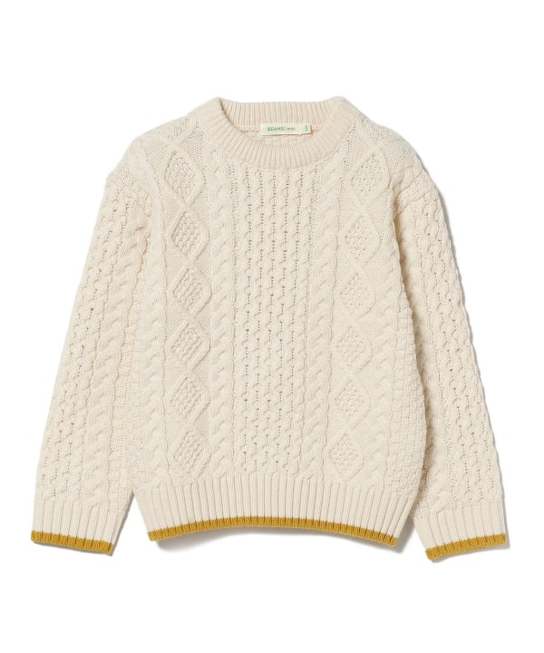 BEAMS mini（ビームス ミニ）ケーブル ニット プルオーバー （90