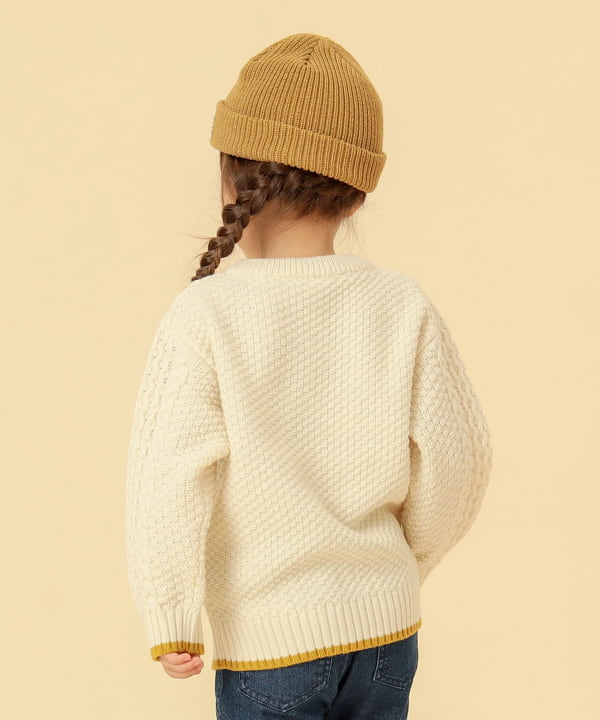 BEAMS mini（ビームス ミニ）ケーブル ニット プルオーバー （90