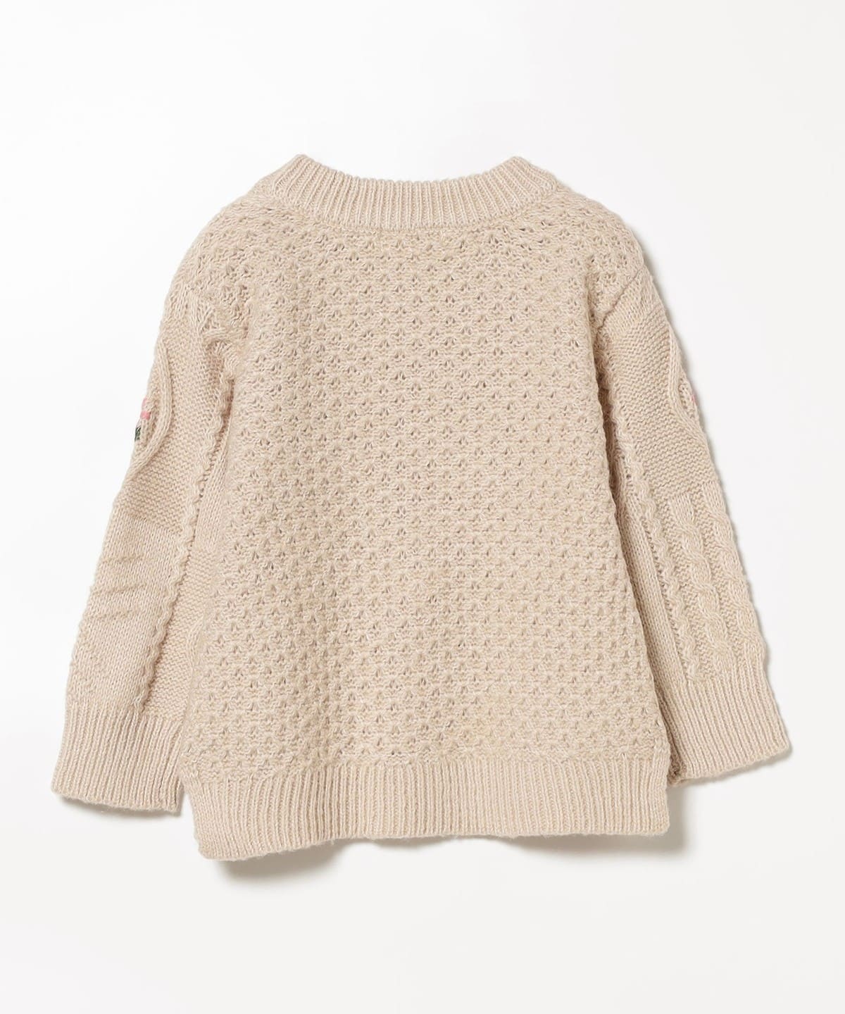 BEAMS mini（ビームス ミニ）パッチワーク フラワー ニット （90