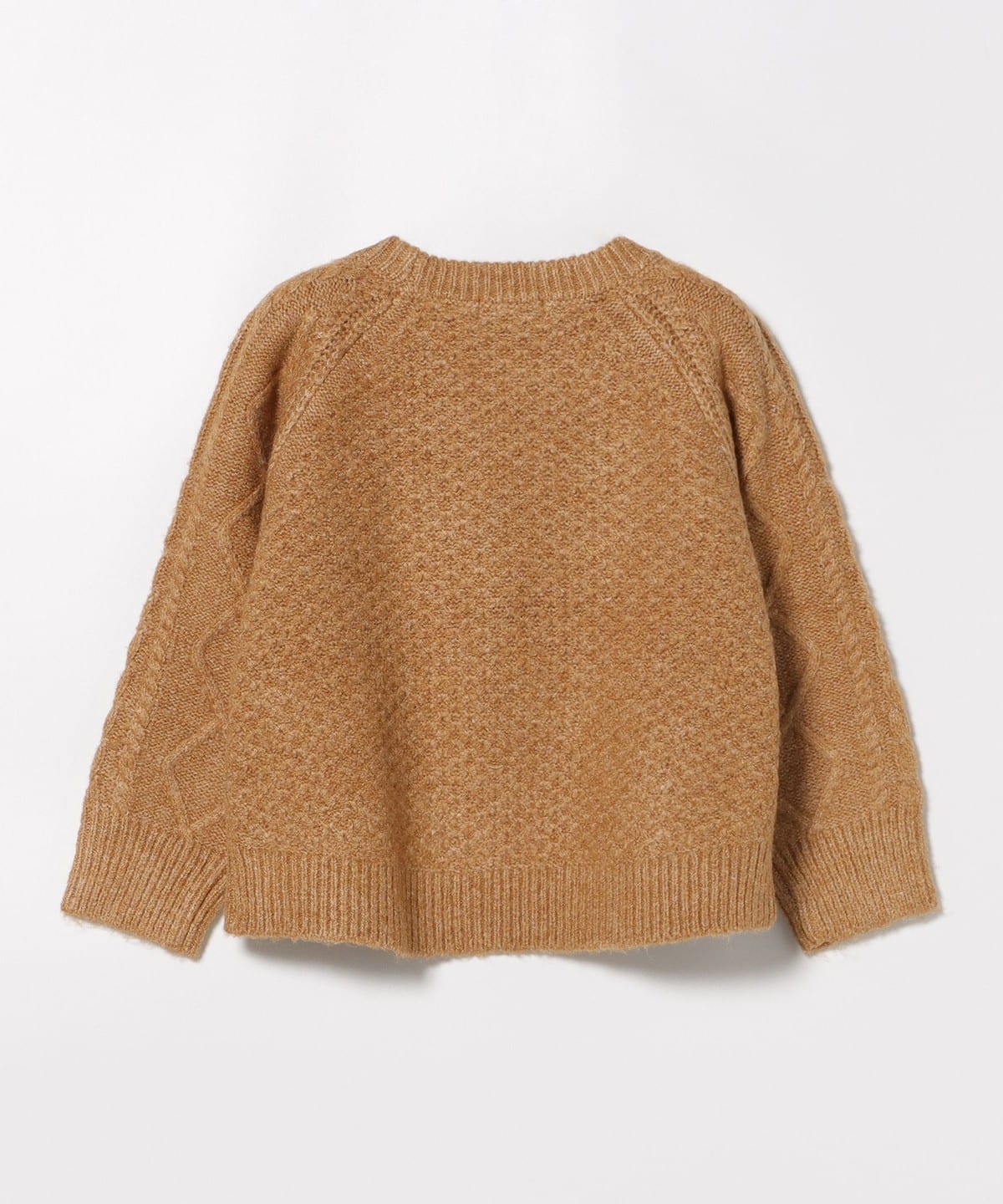 BEAMS mini（ビームス ミニ）フラワー ケーブルニット プルオーバー 