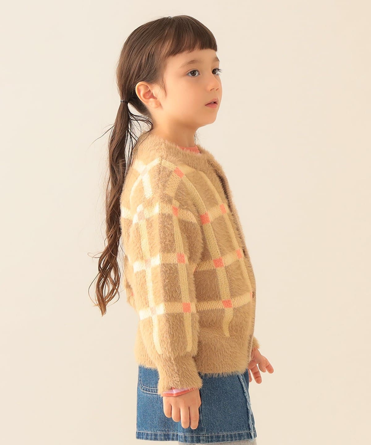 BEAMS mini（ビームス ミニ）【1/22値下げ】チェック シャギー