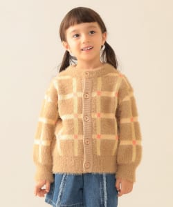 チェック シャギー カーディガン 2025FW（90～140cm）