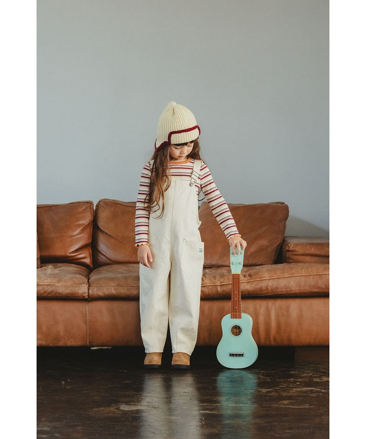 BEAMS mini（ビームス ミニ）テープ ショルダー サロペット 2026FW（90