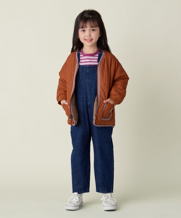 BEAMS mini（ビームス ミニ）ボア リバーシブル ノーカラー