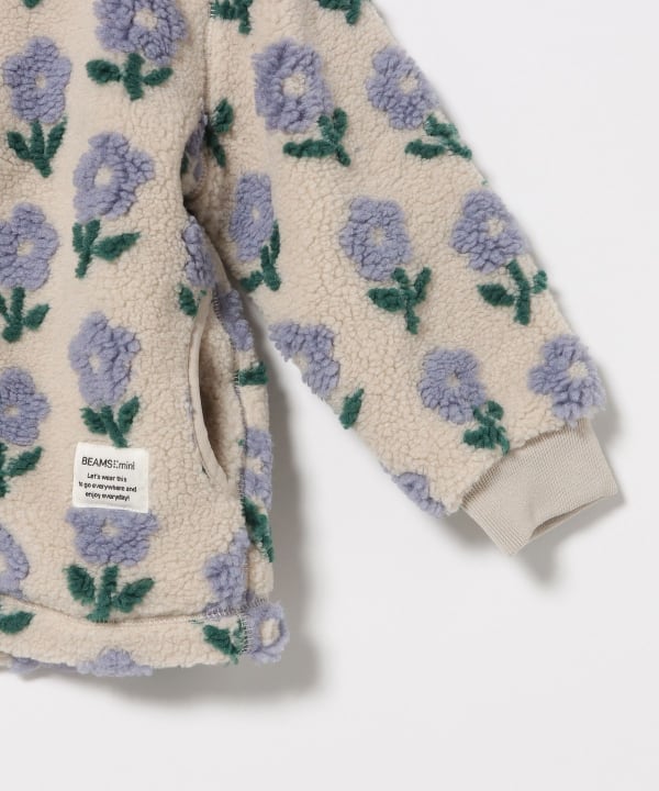 BEAMS mini（ビームス ミニ）ジャカード ボア ブルゾン 2025FW（90