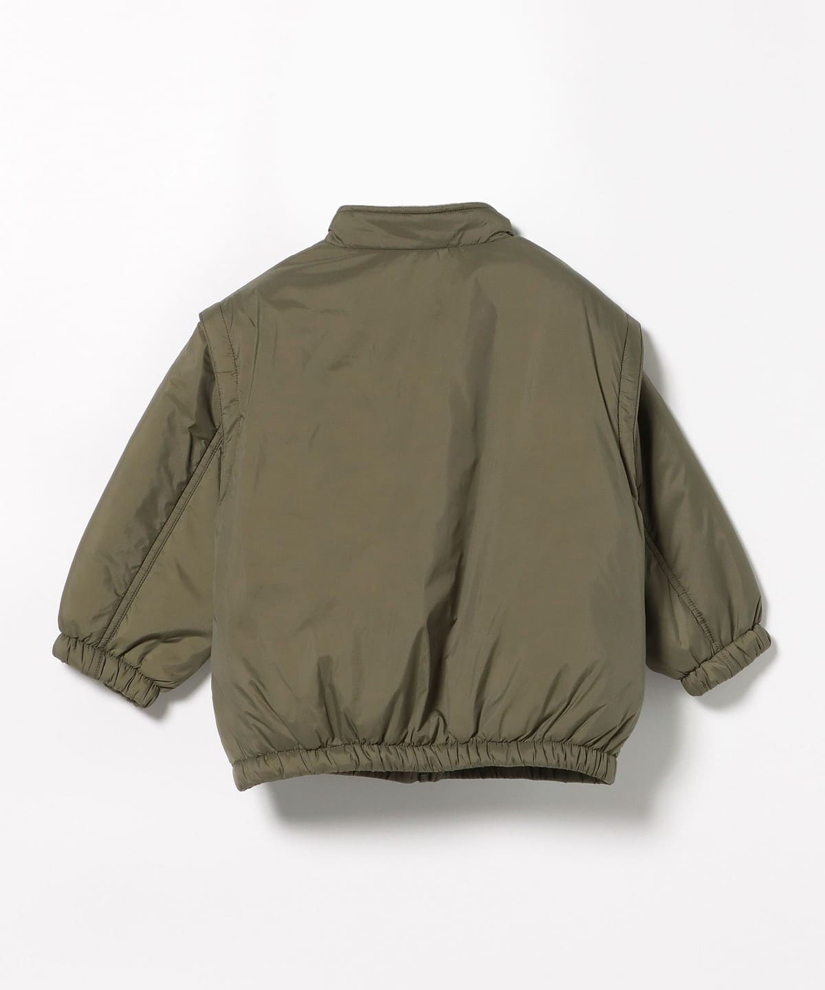 極美品 ラシュモン ミリタリーブルゾン ワイドスリーブ ベージュカーキ 日本製 BEAMS JAPAN (BEAMS JAPAN) Chambray Blouson (Blouson Blouson) for