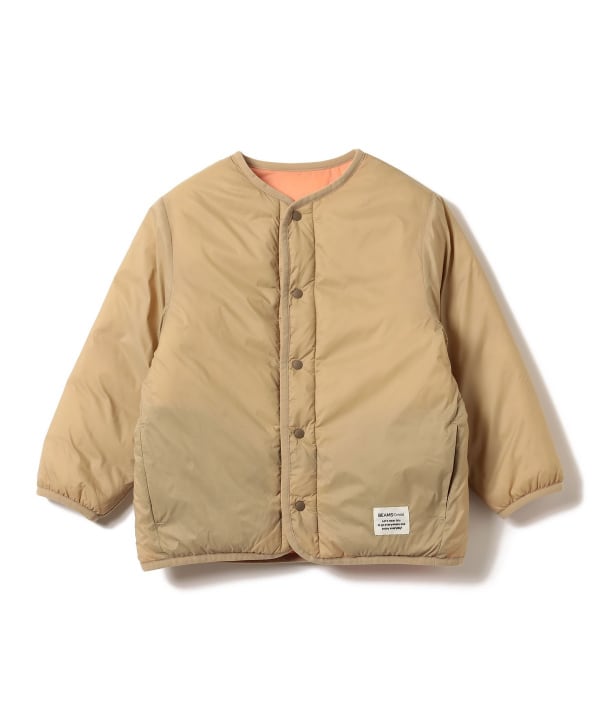 【10%OFFクーポン対象】中綿 ノーカラー リバーシブル ブルゾン 2026FW（90～150cm）