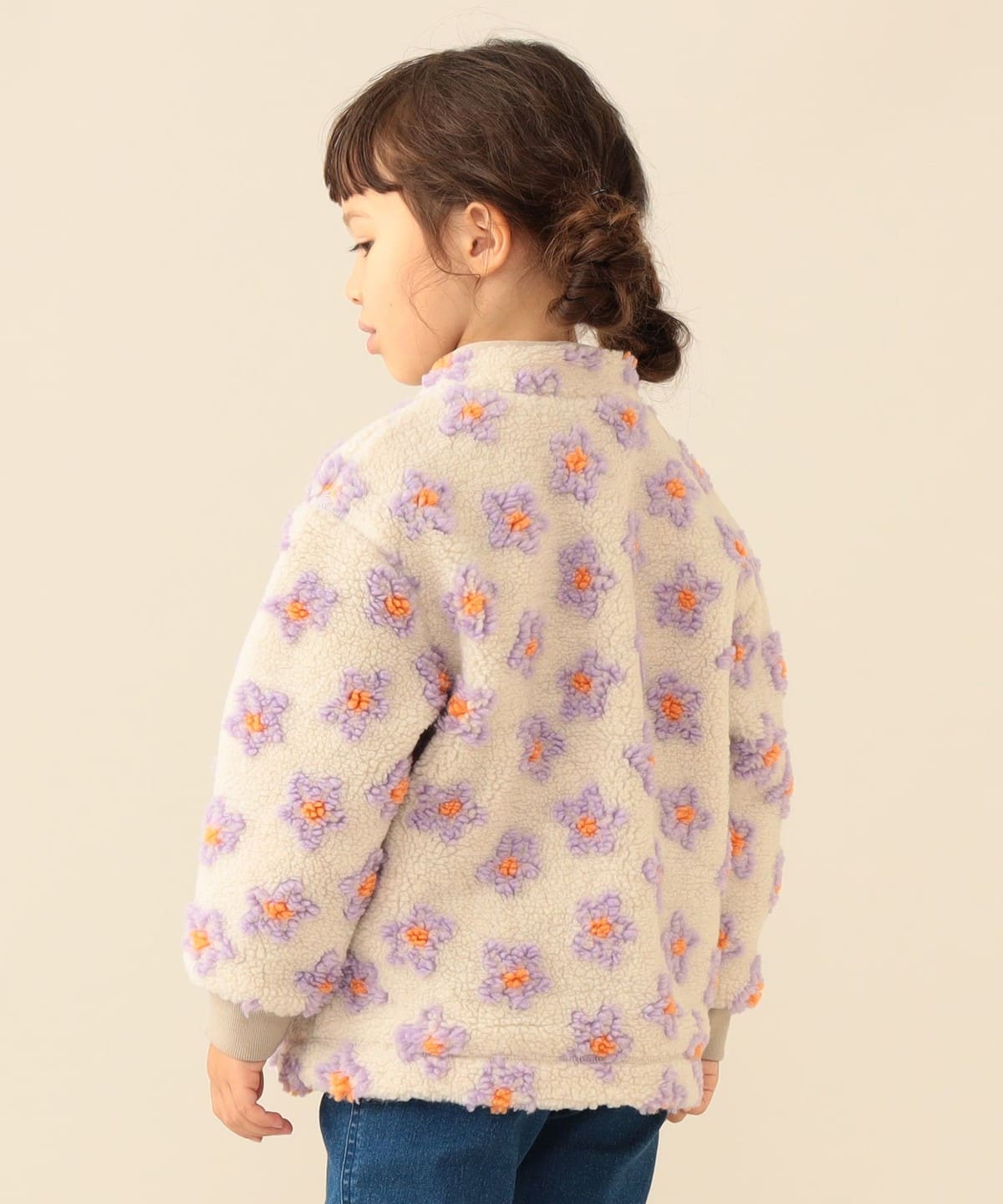 BEAMS mini（ビームス ミニ）ジャカード ボア ブルゾン 2026FW（90