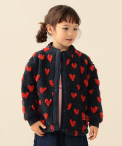 【10%OFFクーポン対象】ジャカード ボア ブルゾン 2026FW（90～140cm）