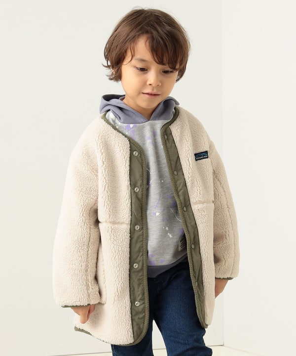 BEAMS mini（ビームス ミニ）BEAMS mini / ボアキルト リバーシブル ノーカラーコート（90～150cm）（コート その他コート ）通販｜BEAMS