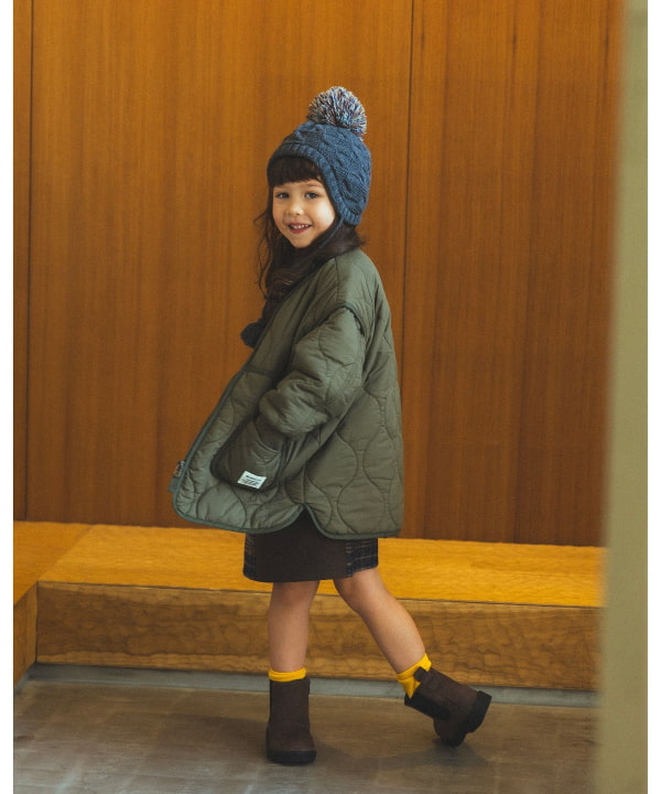 BEAMS mini（ビームス ミニ）キルト ジップコート 2025FW（90