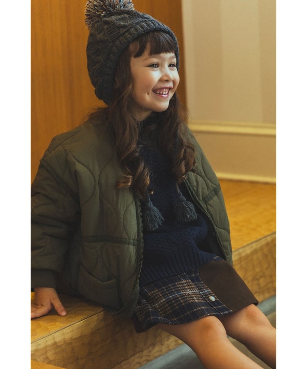 即決 美品 ビームス デザイン 150cm BEAMS mini（ビームス ミニ）【+15%ポイントUP】キルト ジップ