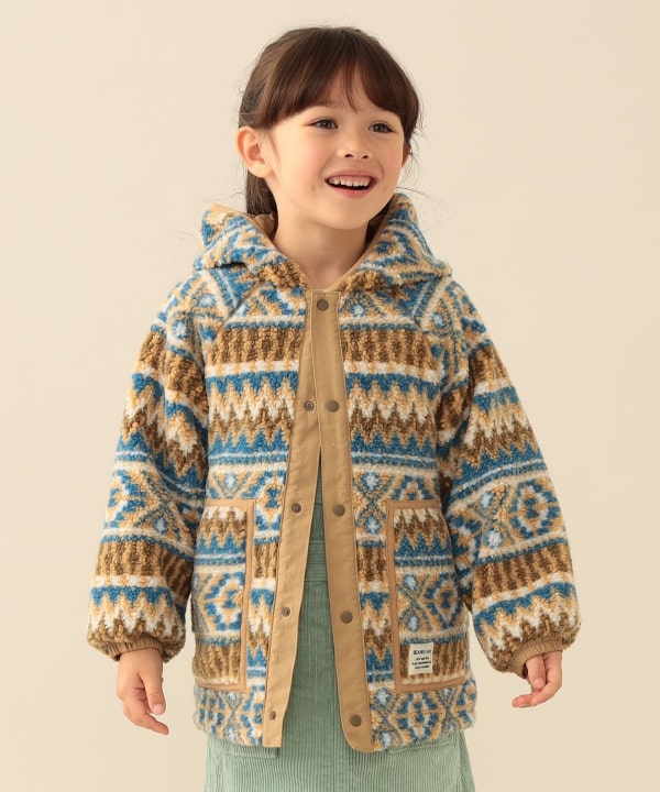 リバーシブル ボア フードコート 2026FW（90～140cm） Model：H112（cm）Size：110