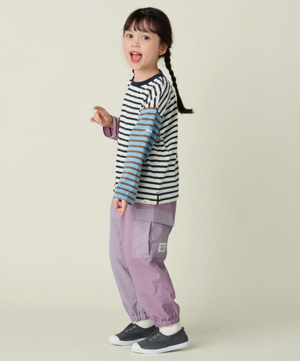 BEAMS mini（ビームス ミニ）ナイロン カラーブロック カーゴ