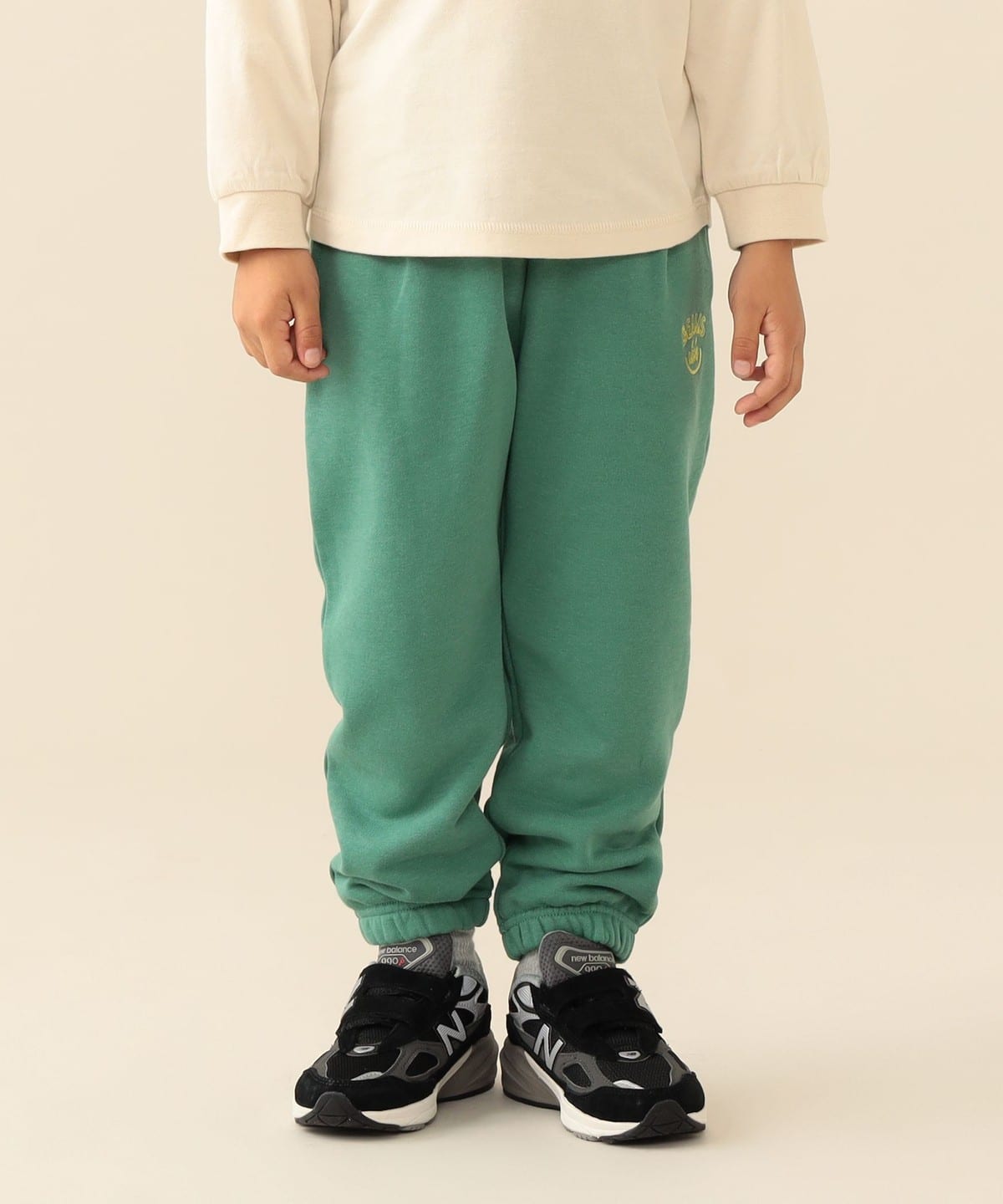 BEAMS mini（ビームス ミニ）タック スマイル スウェット パンツ