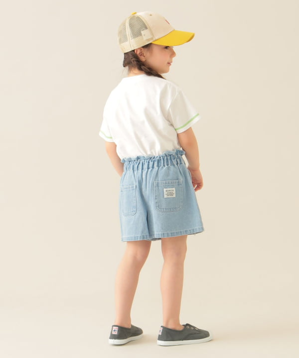 BEAMS mini（ビームス ミニ）フリンジ デニム ショートパンツ