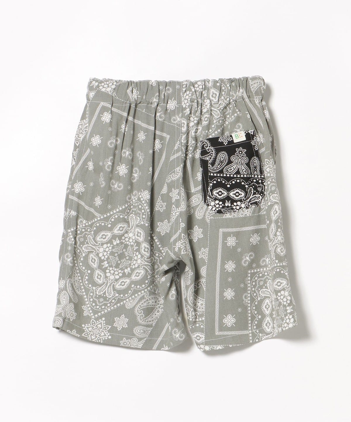 【極美品✨】BEAMS GOLF バンダナ柄 ショートパンツ 総柄 白 M BEAMS mini（ビームス ミニ）バンダナ柄 ショートパンツ（90～130cm