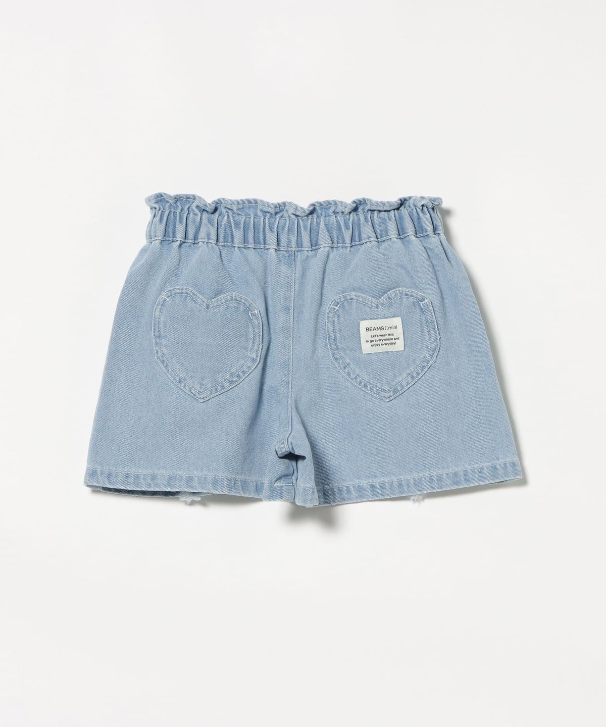 BEAMS mini（ビームス ミニ）フリンジ デニム ショートパンツ 2026SS