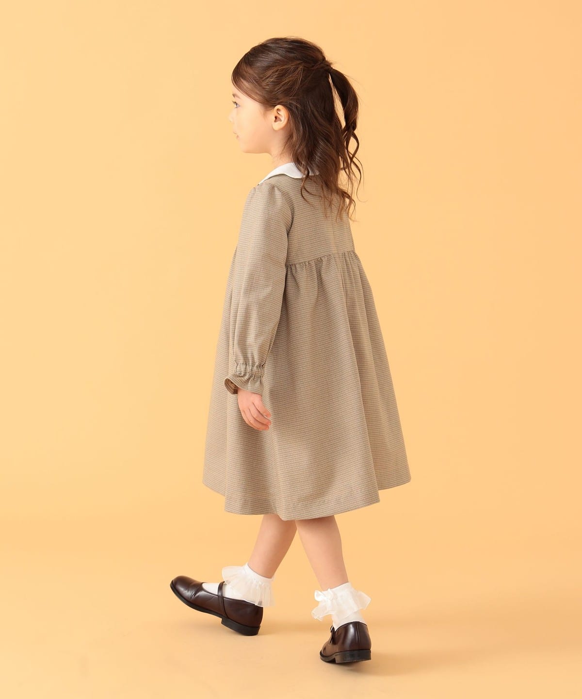 BEAMS mini BEAMS mini BEAMS mini / scalloped collar ceremony dress