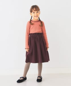 BEAMS mini / 童裝 滾邊羅紋 拼接洋裝 2024FW（90～150cm）