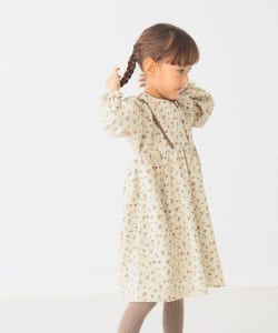 BEAMS mini / 童裝 花朵 燈芯絨 洋裝 2024FW（90～150cm）