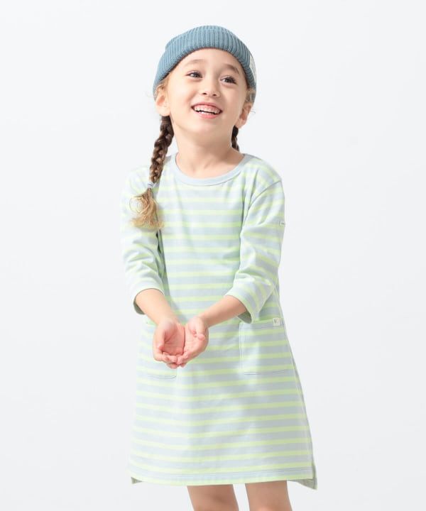 Beams Mini ビームス ミニ Beams Mini マルチボーダー ワンピース 21fw 90 150 ワンピース ワンピース 通販 Beams