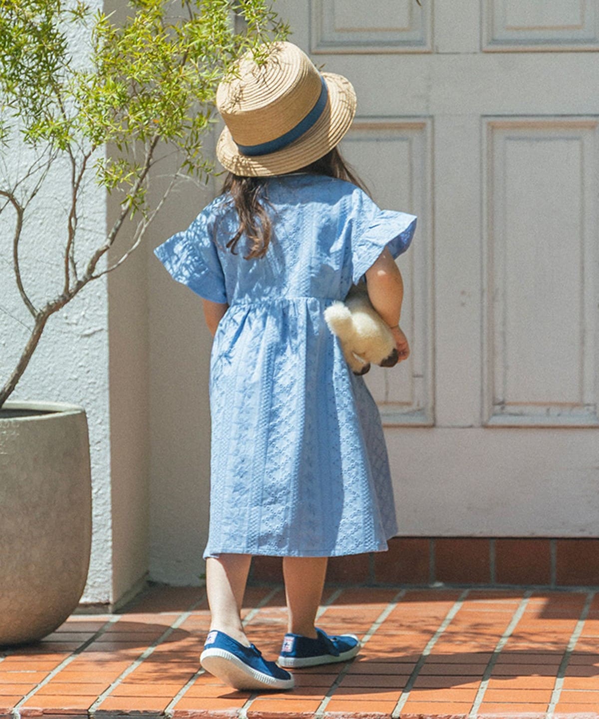 BEAMS mini(ビームス ミニ)パンチング レース ワンピース BEAMS mini(ビームス ミニ)パンチング レース ワンピース