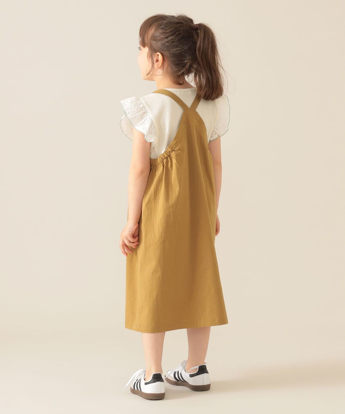 BEAMS mini（ビームス ミニ）コットン サロペット ワンピース （90