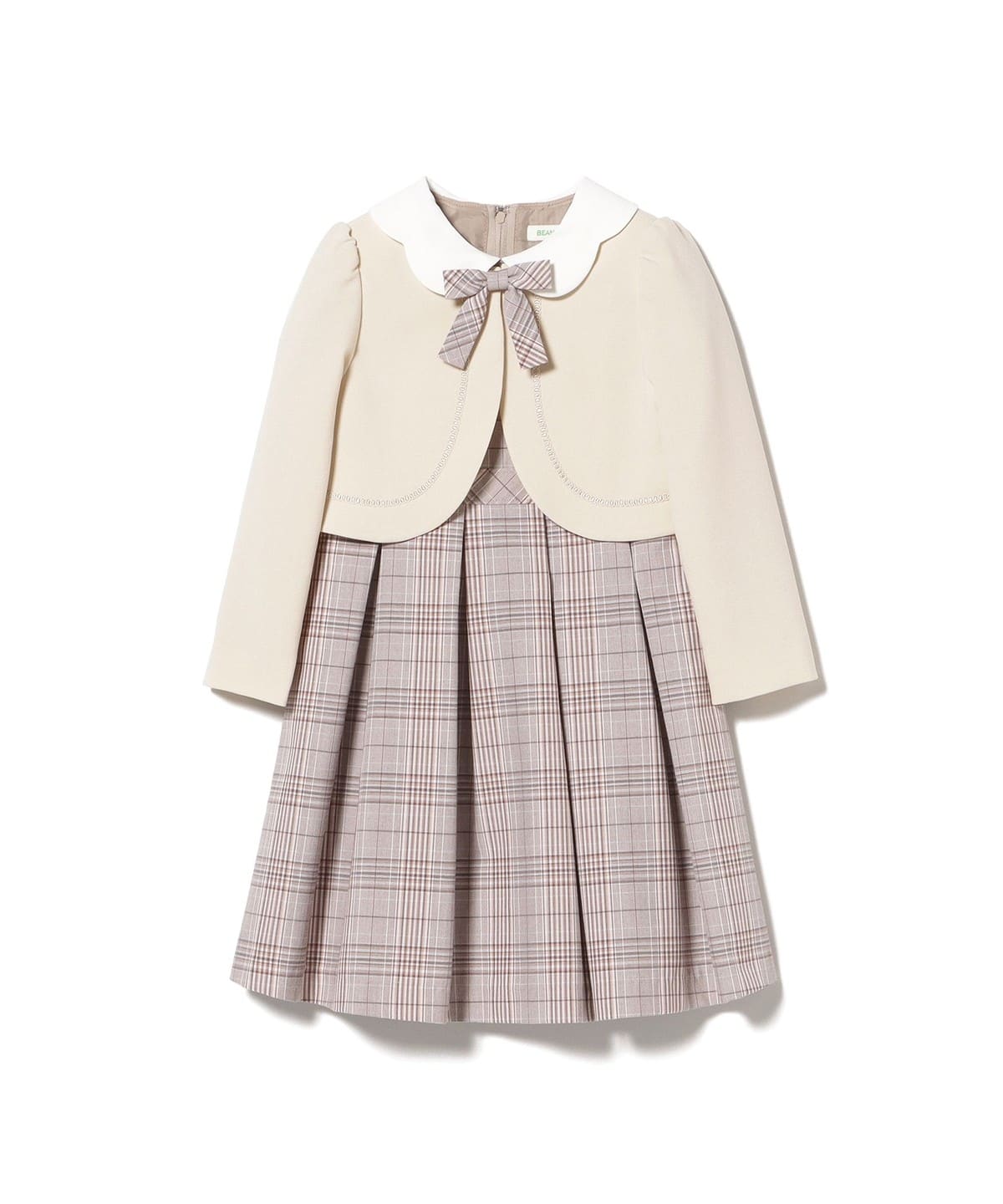 BEAMS mini セレモニー半袖ワンピース　ボレロ120 BEAMS mini（ビームス ミニ）セレモニー ワンピース + ボレロ セット