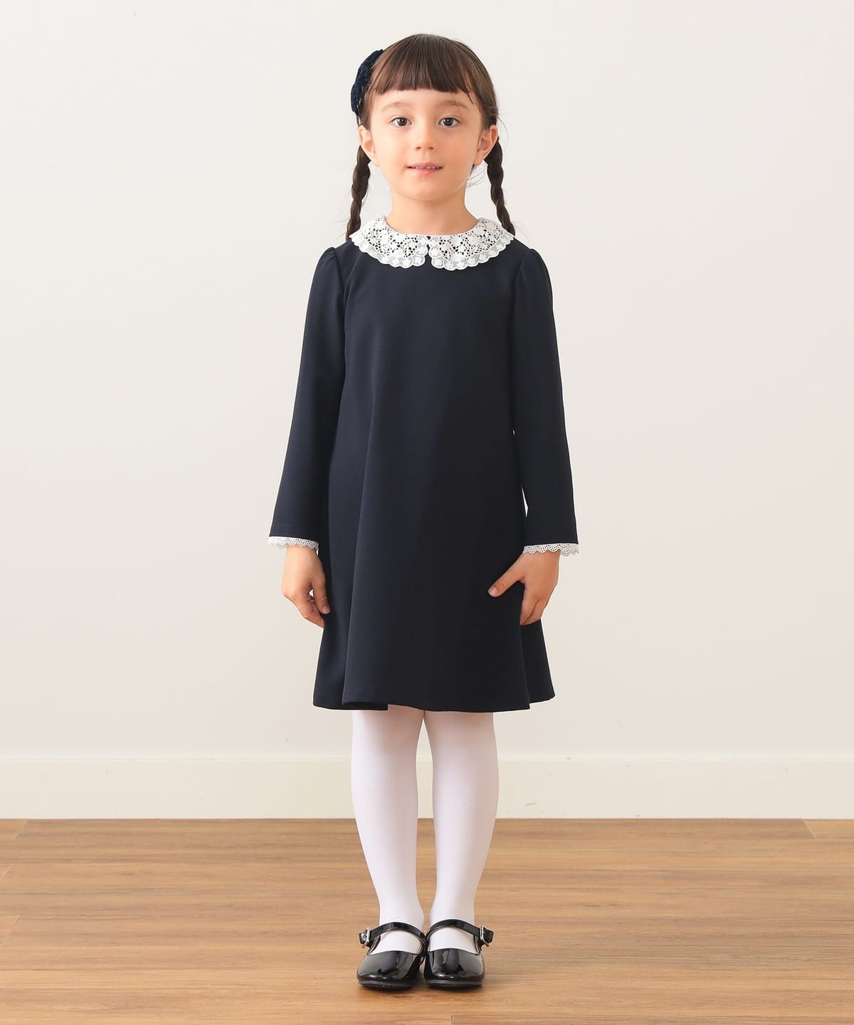 BEAMS mini（ビームス ミニ）セレモニー レースカラー ワンピース