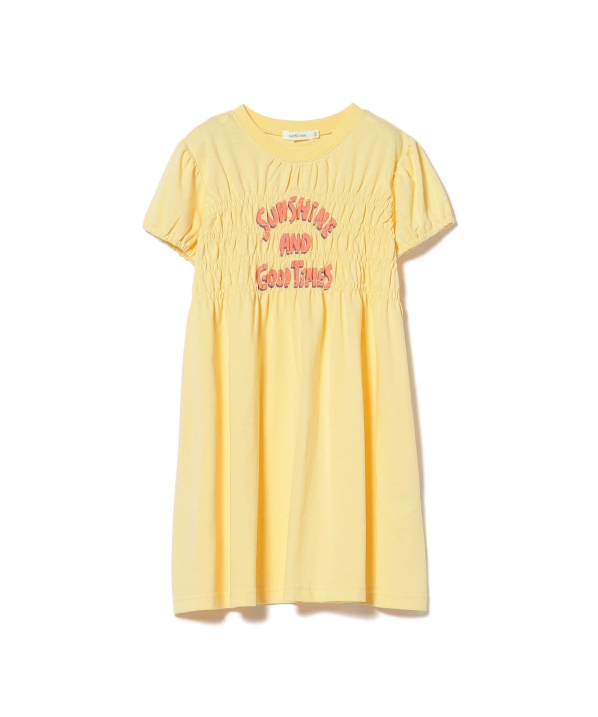 BEAMS mini（ビームス ミニ）シャーリング カット ワンピース（90