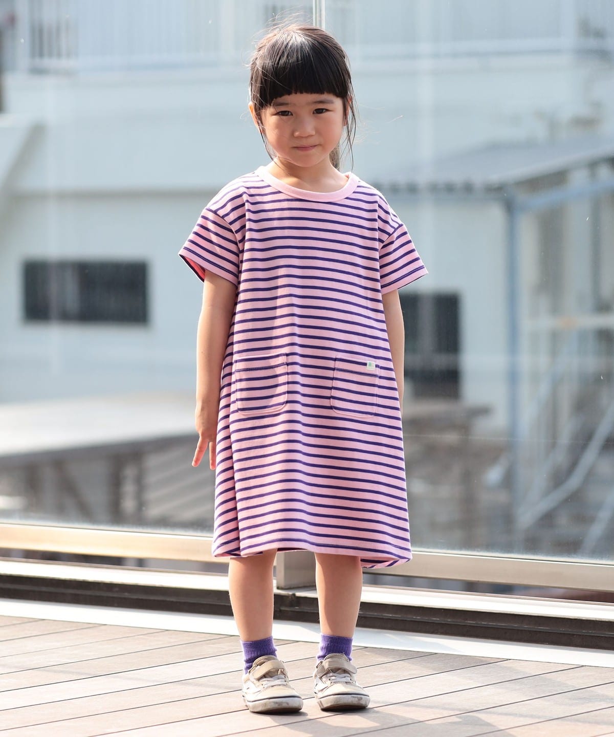 BEAMS mini（ビームス ミニ）【WEB限定】ボーダー ショート スリーブ