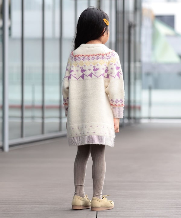 ユキノハナ柄 ニット ワンピース 2026FW（90～140cm）