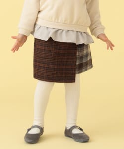 BEAMS mini / 童裝 拼布 格紋 褲裙 23FW（90～150cm）
